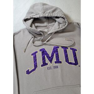 Gameday Couture JMU James Madison Dukes Gray Sweatshirt Hoodie Womens Medium